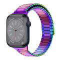 For Apple Watch Series 8 45mm Bamboo Magnetic Stainless Steel Metal Watch Strap(Color)