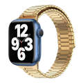 For Apple Watch Series 7 41mm Bamboo Magnetic Stainless Steel Metal Watch Strap(Gold)