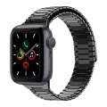 For Apple Watch Series 5 40mm Bamboo Magnetic Stainless Steel Metal Watch Strap(Black)