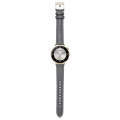 For Huawei Watch GT4 41mm 18mm Thread Pin Buckle Leather Watch Band(Grey)