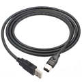 JUNSUNMAY Firewire IEEE 1394 6 Pin Male to USB 2.0 Male Adaptor Convertor Cable Cord, Length:4.5m