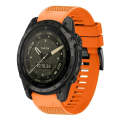 For Garmin Tactix 7 AMOLED 26mm Quick Release Silicone Watch Band(Orange)