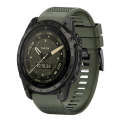 For Garmin Tactix 7 AMOLED 26mm Quick Release Silicone Watch Band(Army Green)
