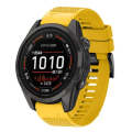 For Garmin Epix Pro 51mm 26mm Quick Release Silicone Watch Band(Yellow)