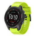 For Garmin Epix Pro 51mm 26mm Quick Release Silicone Watch Band(Lime Green)