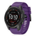 For Garmin Epix Pro 51mm 26mm Quick Release Silicone Watch Band(Purple)