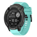 For Garmin Instinct 2X Solar 26mm Quick Release Silicone Watch Band(Mint Green)