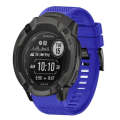 For Garmin Instinct 2X Solar 26mm Quick Release Silicone Watch Band(Dark Blue)