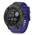 For Garmin Instinct 2X Solar 26mm Quick Release Silicone Watch Band(Midnight Blue)