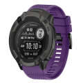 For Garmin Instinct 2X Solar 26mm Quick Release Silicone Watch Band(Purple)