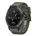 For Garmin D2 Delta PX 26mm Quick Release Silicone Watch Band(Army Green)