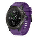 For Garmin D2 Delta PX 26mm Quick Release Silicone Watch Band(Purple)