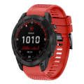 For Garmin Fenix 7X Solar 26mm Quick Release Silicone Watch Band(Red)