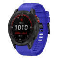 For Garmin Fenix 7X Solar 26mm Quick Release Silicone Watch Band(Dark Blue)