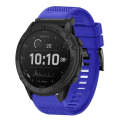 For Garmin Tactix Delta 26mm Quick Release Silicone Watch Band(Dark Blue)