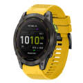 For Garmin Enduro 2 26mm Quick Release Silicone Watch Band(Yellow)