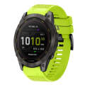 For Garmin Enduro 2 26mm Quick Release Silicone Watch Band(Lime Green)