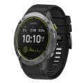 For Garmin Enduro 26mm Quick Release Silicone Watch Band(Black)