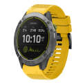 For Garmin Enduro 26mm Quick Release Silicone Watch Band(Yellow)