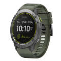 For Garmin Enduro 26mm Quick Release Silicone Watch Band(Army Green)
