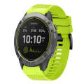 For Garmin Enduro 26mm Quick Release Silicone Watch Band(Lime Green)