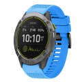 For Garmin Enduro 26mm Quick Release Silicone Watch Band(Sky Blue)