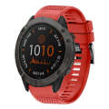 For Garmin Fenix 6X 26mm Quick Release Silicone Watch Band(Red)