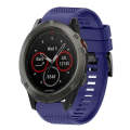 For Garmin Fenix 5X Sapphire 26mm Quick Release Silicone Watch Band(Midnight Blue)