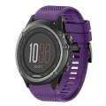 For Garmin Fenix 3 26mm Quick Release Silicone Watch Band(Purple)