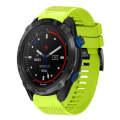 For Garmin Descent MK 2i 26mm Quick Release Silicone Watch Band(Lime Green)
