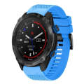 For Garmin Descent MK 2i 26mm Quick Release Silicone Watch Band(Sky Blue)