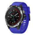 For Garmin Descent MK 2 26mm Quick Release Silicone Watch Band(Dark Blue)