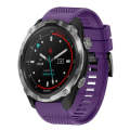 For Garmin Descent MK 2 26mm Quick Release Silicone Watch Band(Purple)