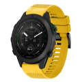 For Garmin MARQ Golfer 22mm Quick Release Silicone Watch Band(Yellow)