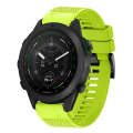 For Garmin MARQ Golfer 22mm Quick Release Silicone Watch Band(Lime Green)