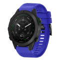 For Garmin MARQ Golfer 22mm Quick Release Silicone Watch Band(Dark Blue)