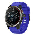 For Garmin Quatix 7 Pro 22mm Quick Release Silicone Watch Band(Dark Blue)