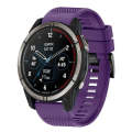 For Garmin Quatix 7 Pro 22mm Quick Release Silicone Watch Band(Purple)