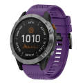 For Garmin Fenix 7 Pro 47mm 22mm Quick Release Silicone Watch Band(Purple)