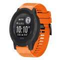 For Garmin  Instinct 2 Solar 22mm Quick Release Silicone Watch Band(Orange)