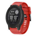For Garmin  Instinct 2 Solar 22mm Quick Release Silicone Watch Band(Red)