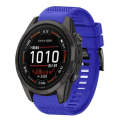 For Garmin Epix Pro 47mm 22mm Quick Release Silicone Watch Band(Dark Blue)