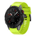 For Garmin MARQ Athlete Gen 2 22mm Quick Release Silicone Watch Band(Lime Green)