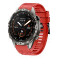 For Garmin MARQ Adventurer Gen 2 22mm Quick Release Silicone Watch Band(Red)