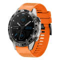 For Garmin MARQ Aviator Gen 2 22mm Quick Release Silicone Watch Band(Orange)