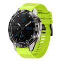 For Garmin MARQ Aviator Gen 2 22mm Quick Release Silicone Watch Band(Lime Green)