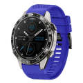 For Garmin MARQ Aviator Gen 2 22mm Quick Release Silicone Watch Band(Dark Blue)