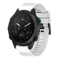 For Garmin MARQ Golfer Gen 2 22mm Quick Release Silicone Watch Band(White)