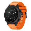 For Garmin MARQ Golfer Gen 2 22mm Quick Release Silicone Watch Band(Orange)