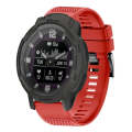 For Garmin Instinct Crossover Solar 22mm Quick Release Silicone Watch Band(Red)